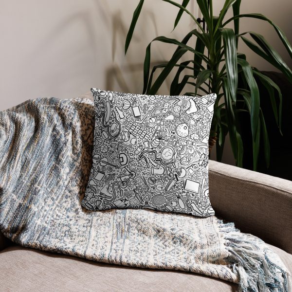Summer Doodles - Basic Pillow - Image 2