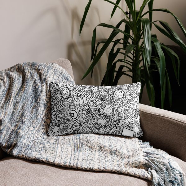 Summer Doodles - Basic Pillow - Image 4